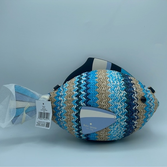 Kate Spade New York Fish Wicker Crossbody Bag 🎣🌊 - Picture 2 of 7